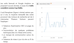 exemple audit seo trafic actuel rapport