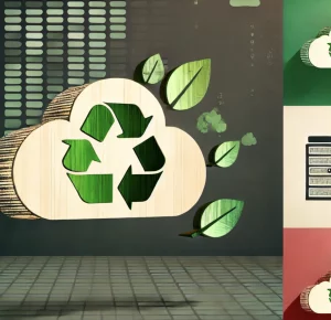 representation datacenter signe recyclage vert