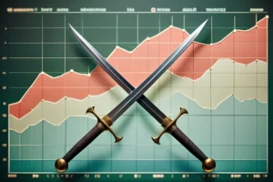 concurrence seo epee arme competition sur fond de courbe google en seo referencement