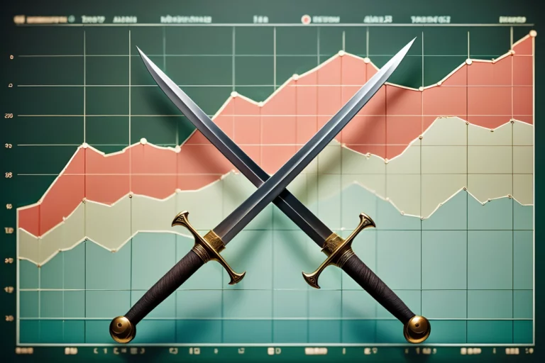 concurrence seo epee arme competition sur fond de courbe google en seo referencement