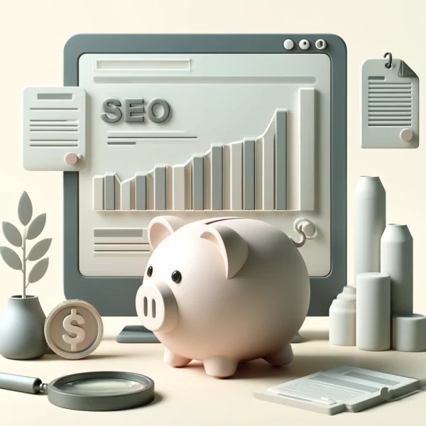 tirelire cochon avec courbe graphique evaluant le cours des tarifs des articles seo