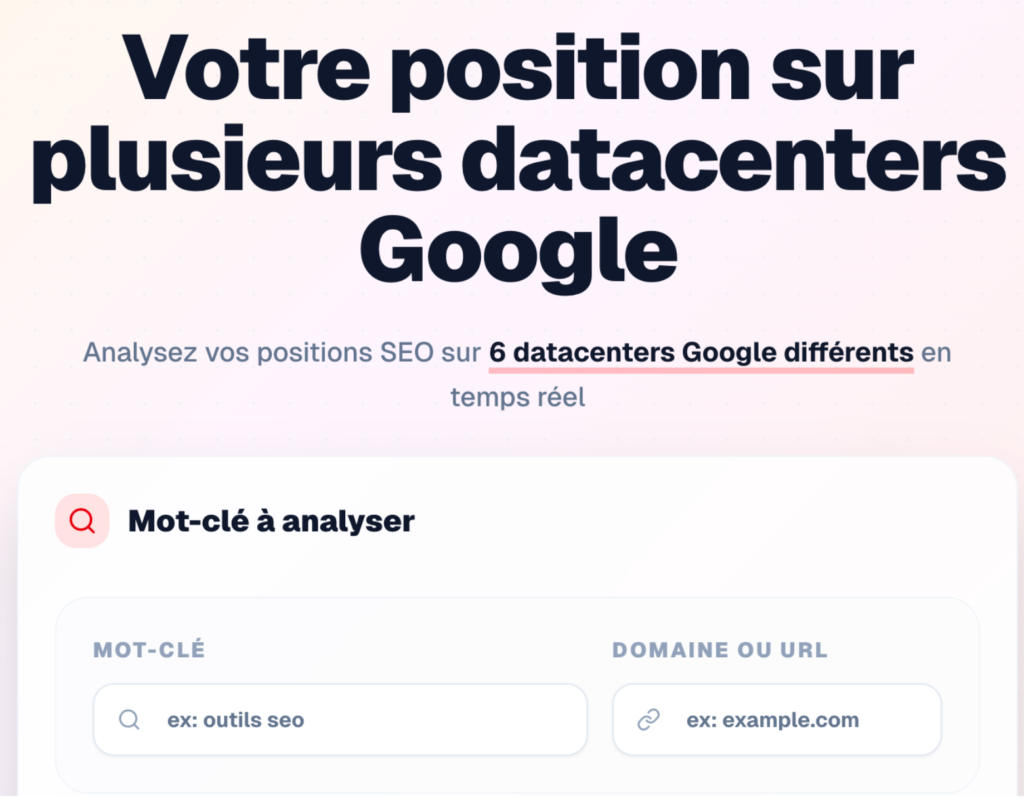 accueil de outil seo hero ninja