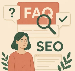 illustration article sur la FAQ en SEO son efficacite sur site web