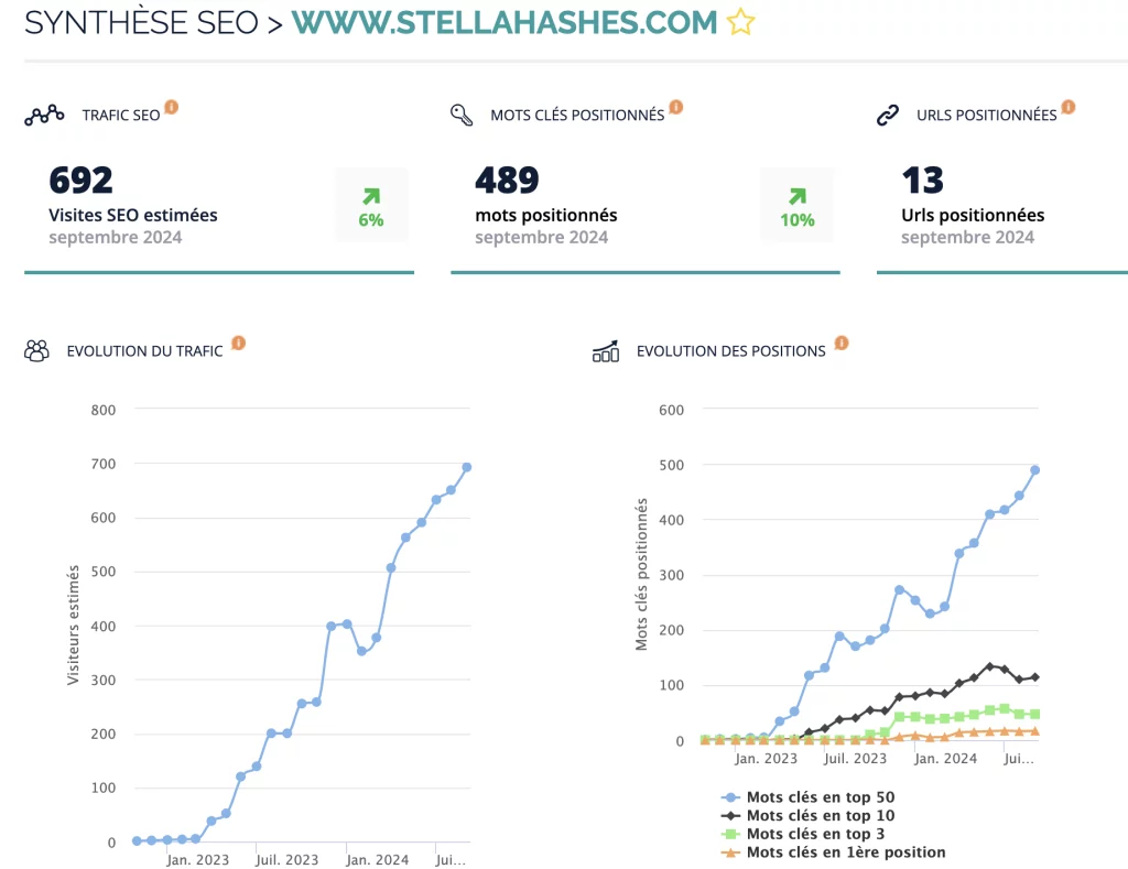 figure ranxplorer des performances seo sur un site wix